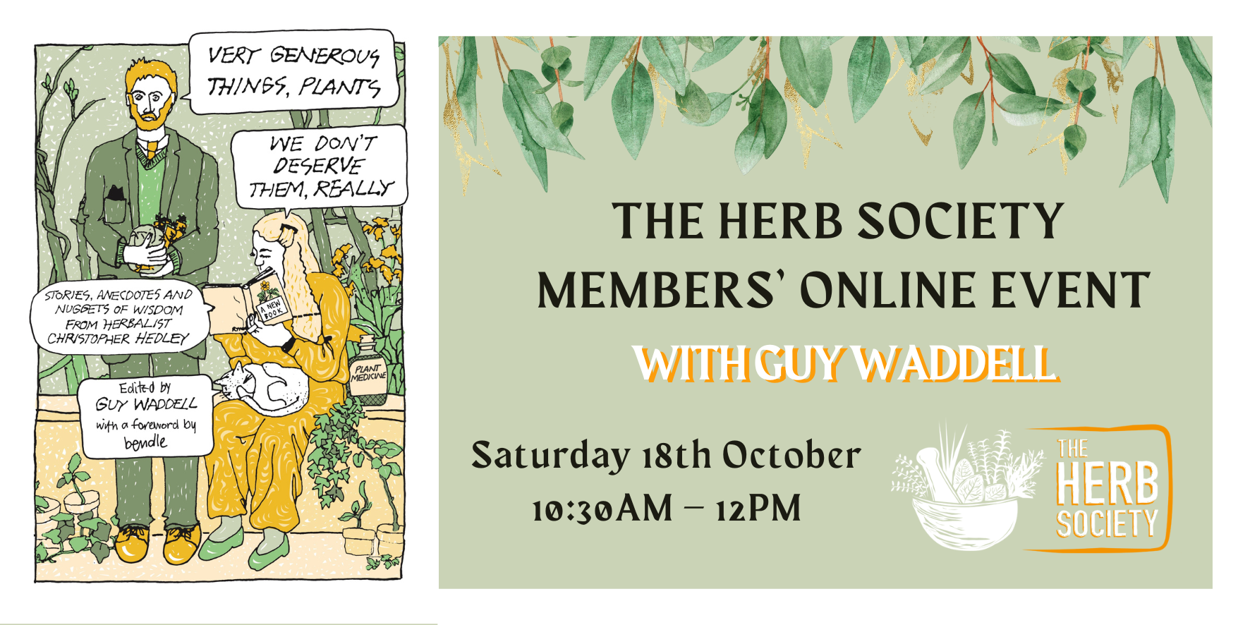 The Herb Society Members' Online Event with Guy Waddell